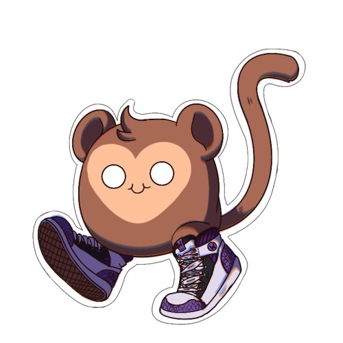 Some Other Art I Did Of The Monkey Mascot. By This Point He Had Some Design Changes And Hes Even Cuter