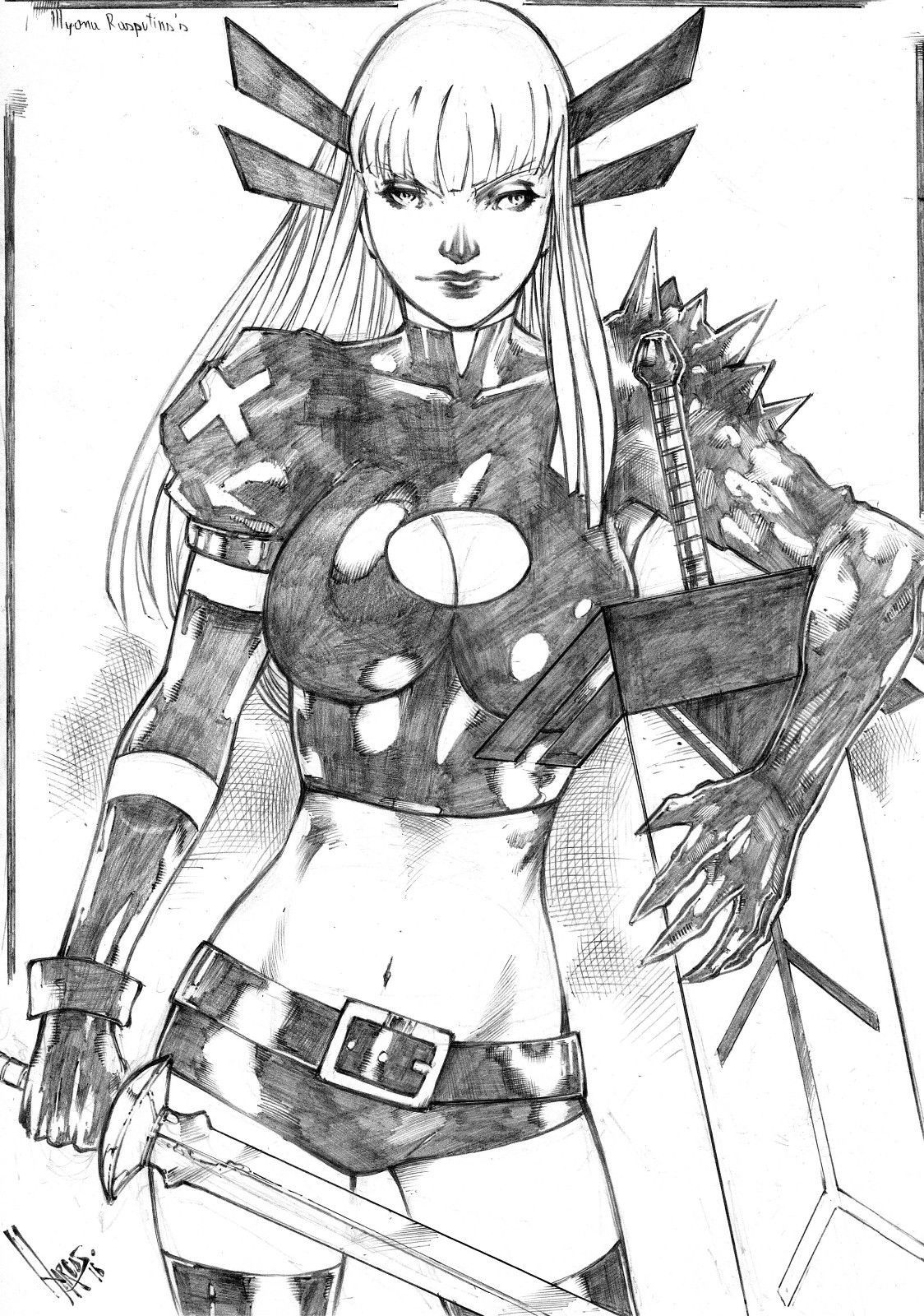 dailydamnation:You gonna try something? Because Illyana is just waiting for you to