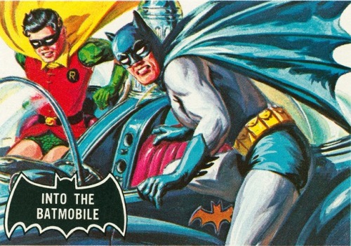 Colorful and spirited Batman trading cards from the 1960s.