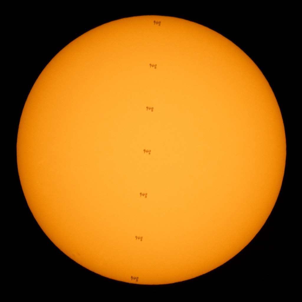 Space Station Transits the Sun by NASA’s Marshall Space Flight Center