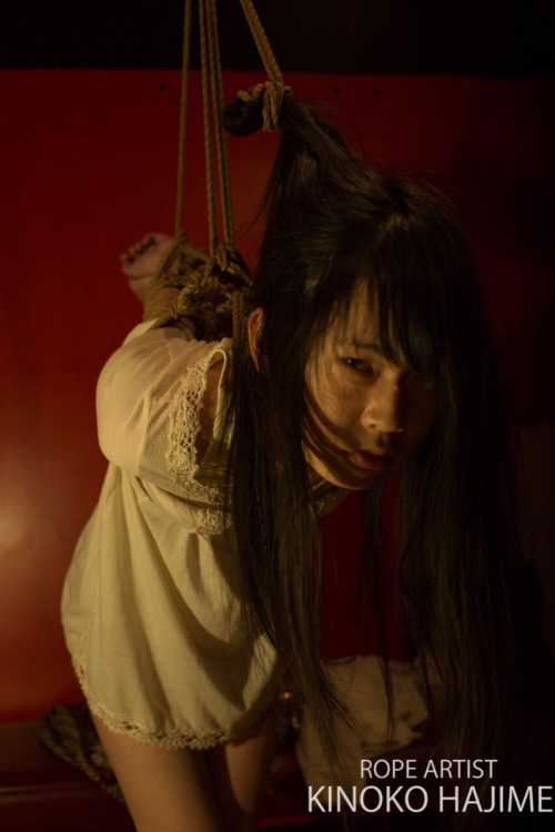 kinokohajime:  写真 一鬼のこ モデル 愛縄のお客さ photo Kinoko Hajime Rope Art Kinoko Hajime Model Ainawa girlhttp://shibari.jp