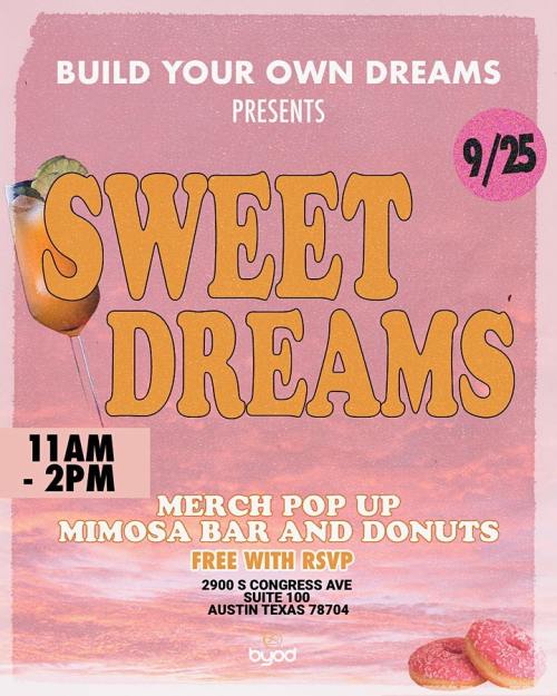 Build Your Own Dreams (BYOD) is celebrating its 1-Year Anniversary with a new Fall Merch Collection to support the BYOD Fund. Come shop, vibe, and mingle with free donuts and free mimosas (while supplies last)!
The BYOD Fund advocates for mental...