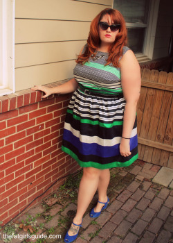 fatgirlsguide:  Outfit of the Day: Va Va Voom I am obsessed with this dress! This is another great piece from Gwynnie Bee! It was something I had been eyeing from Elloqui, but I wasn’t quite ready to commit to the price of it. Luckily, I was able to