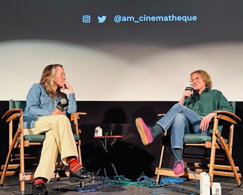 SHOWING UP. Q&A w/ #KellyReichardt. Moderated by Karyn Kusama. (at Aero Theatre)
https://www.instagram.com/p/CqKO2NOOYAG/?igshid=NGJjMDIxMWI=