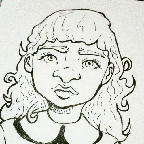 I watched “Never let me go” . This is a sketch of Kathy H. I think she’s adorable.