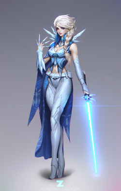 Frozen Elsa Jedi 01 by ZeroNis 
