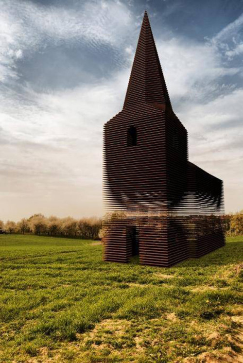 verymerryhestia: woaerp: littlelimpstiff14u2: See Through, Transparent Church in Borgloon, Belgium T
