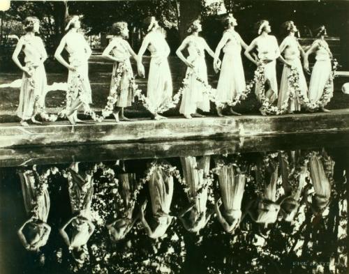 Denishawn dancers posing for publicity shots, ca. 1924