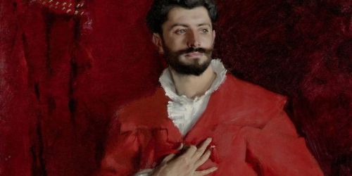 Dr Pozzi at Home (detail, 1881) - John Singer Sargent - The Armand Hammer Collection, Hammer Museum,