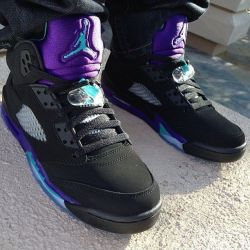 phuckindope:  Jordan black grape 5s