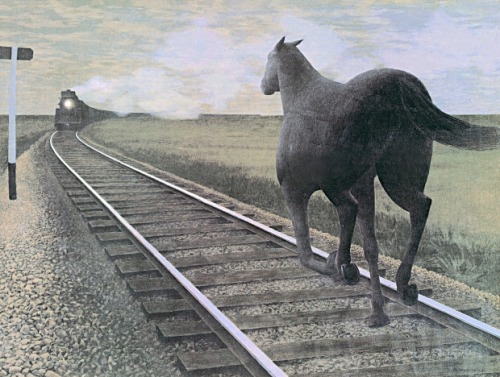 Alex Colville - Horse and Train 1954