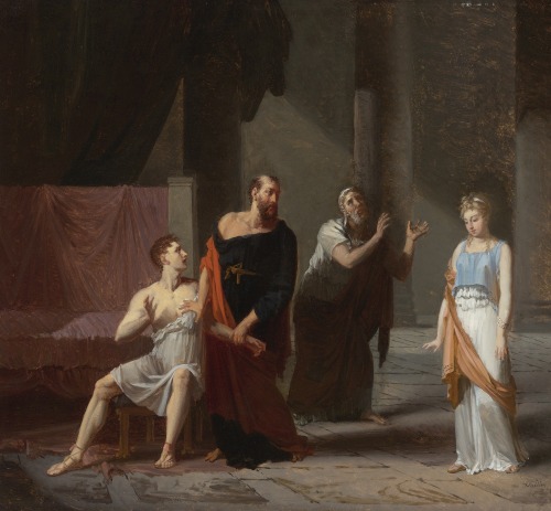 Antiochus and Stratonice by Jacques Antoine Vallin  (c. 1760 – after 1831)
