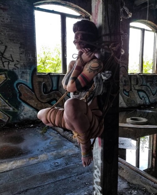 camdamage:Quick cell shot of rope today with Alice Wolfe 😍🤤 embracing ugliness in abandoned places. Official shots by DWL to come.