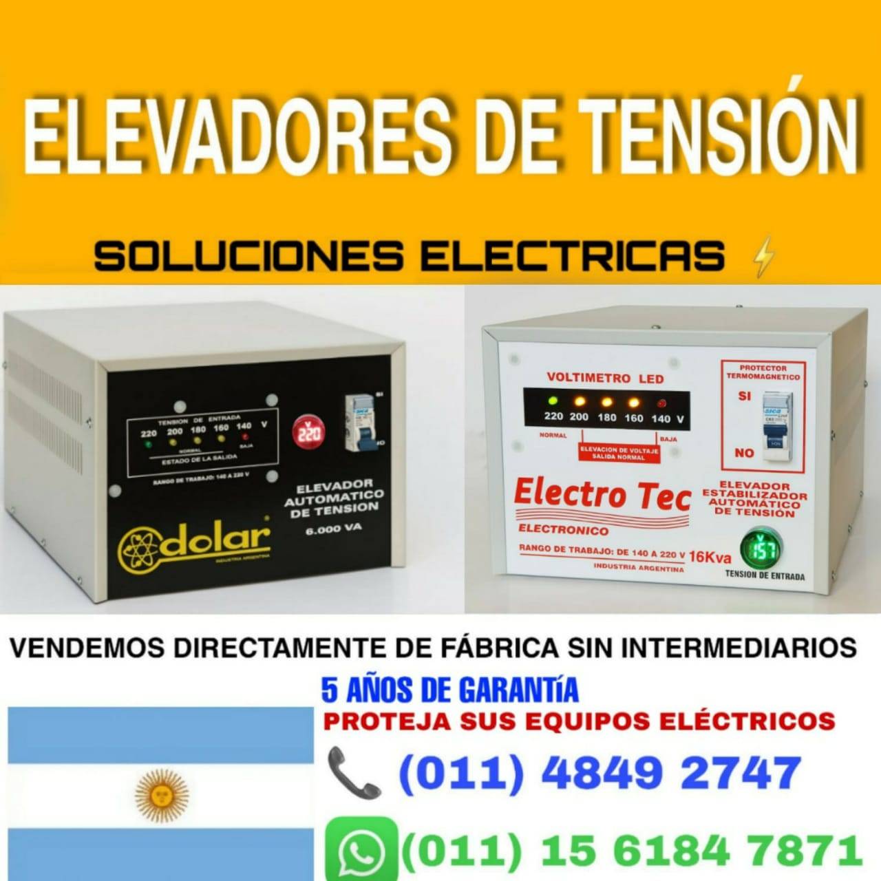 Elevadores De Tension Dolar Cargadores De Baterias Dolar - Elevador Tensión  Automático - Estabilizador Electro - Tec 12000 Watts 12KVA Kva Rango 140v  Especificaciones: Línea - Domiciliaria Modelo - 12000 VA Modelo