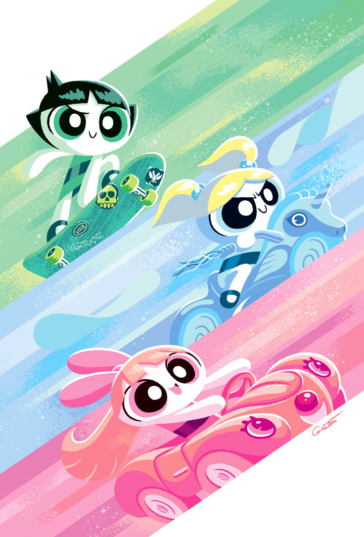 caltsoudas:  My cover for Powerpuff Girls (2016) issue #3 Subscription Variant from