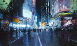 itscolossal:  Gritty New Cityscapes by Jeremy Mann 