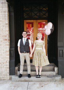 nettleandhoney:Last year Austin and I had a great time disneybounding young Carl and Ellie from UP, which you may have seen floating around tumblr. Since that was so much fun we decided to do an adult version as well for the last day of my birthday/dapper