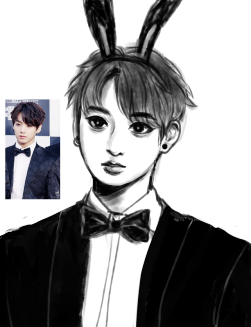 bunny boy doodle