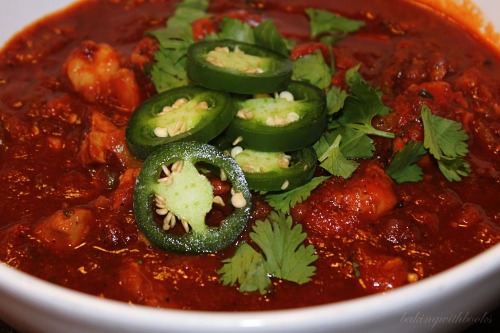 bakingwithbooks: Chicken &amp; Shrimp Fajita Soup A personal favorite that I recently came 