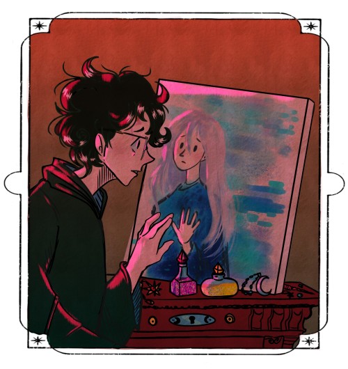 All The Illustrations I Made For The Wonderful Fic Thorns By @orange-peony For The @drarry-mini-bang