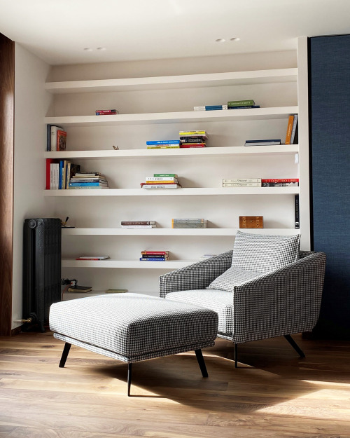  Reading room area created by Ion Aramendi interior designer featuring STUA Costura armchair and ott