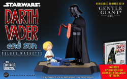jokerino:  pr1nceshawn:  &ldquo;Darth Vader and Son&rdquo; &amp; &ldquo;Vader’s Little Princess&rdquo; Figurines.  Le voglioooooooooo
