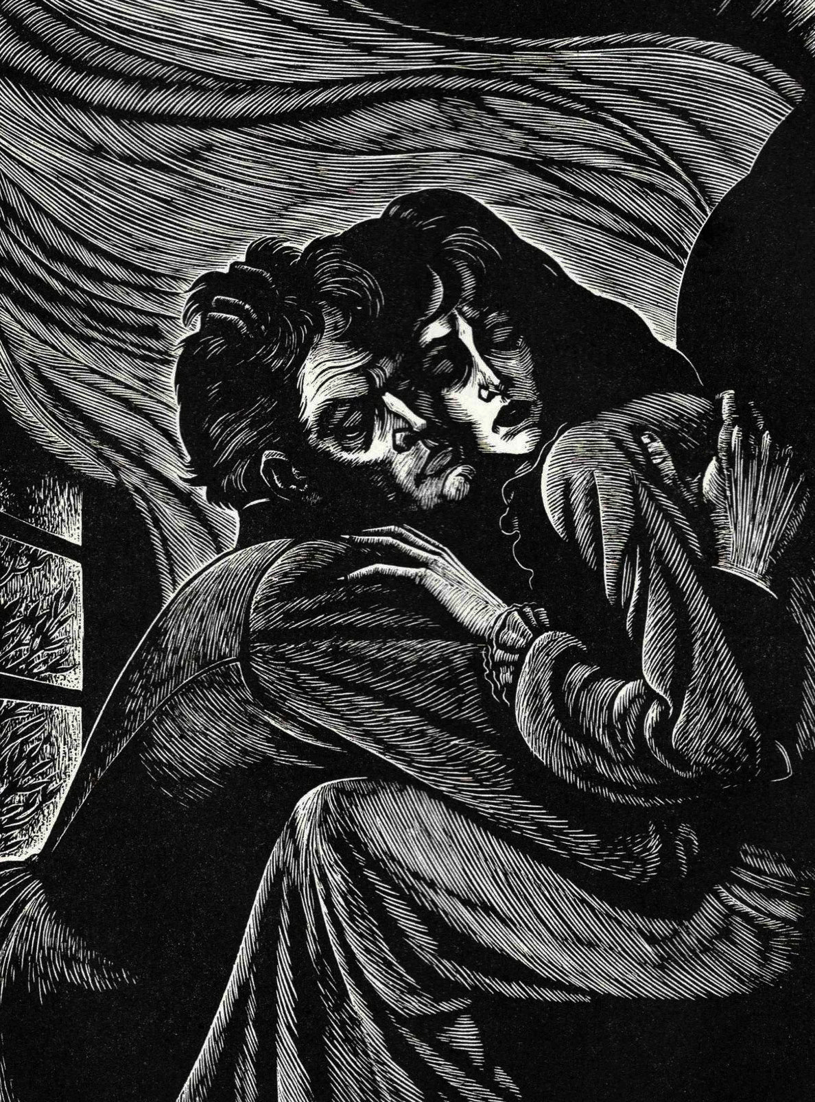 Aqua Regia — Catherine and Heathcliff by Fritz Eichenberg ...