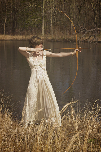 Diana, in Greek the Goddess Artemis, ruled the forest, made gazing guys turn to stone,