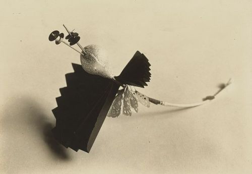 fragrantblossoms:Lucia Moholy.  Still-life construction, costume decorations, Bauhaus, Dessau, 