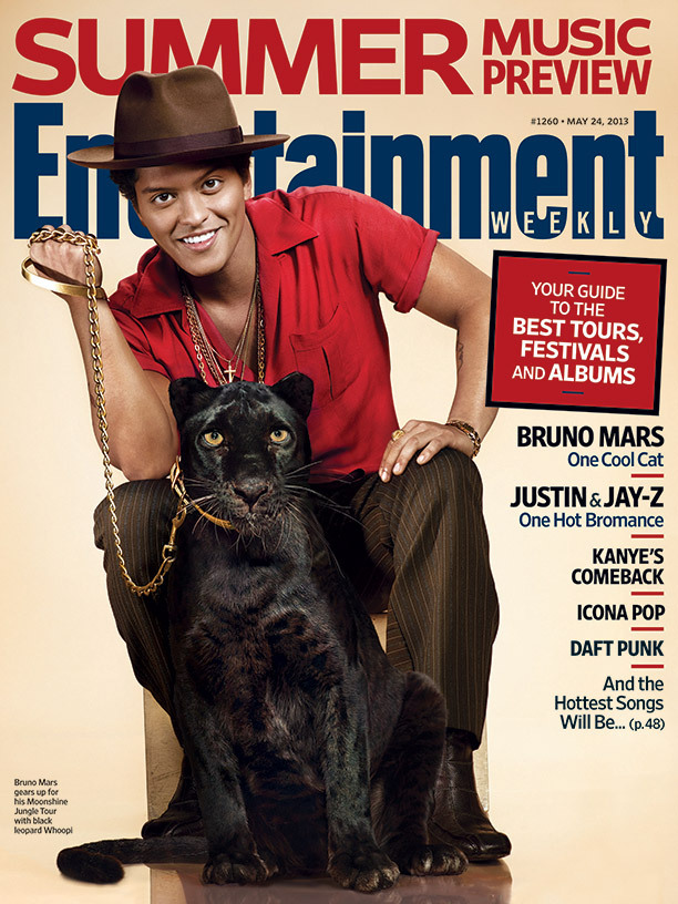 This week in EW: Our summer music preview, featuring Bruno Mars and a pretty cool cat.