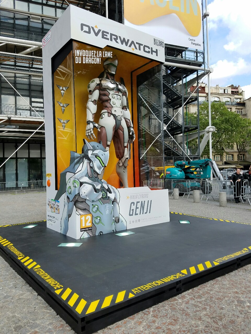 enhancedandenlightened:   My work day. Putting genji up for overwatch. In paris 