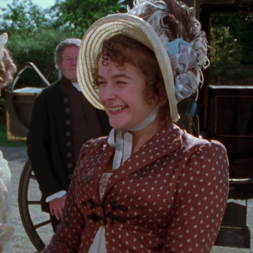 This Spencer was likely made for Julia Sawalha as Lydia Bennet in the 1995 Pride and Prejudice.  It 