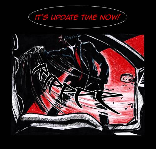 I&rsquo;m abroad atm and I gotta be up early tomottow, so the new Blood Bound page is already up