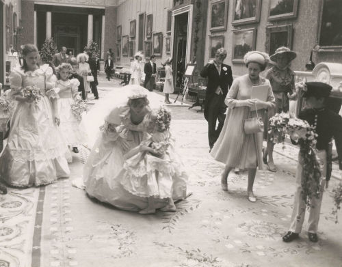 Princess Diana walks with Hambro and Queen Elizabeth on her wedding dayPatrich Lichfield July 29, 19