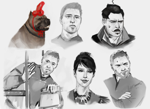 donc-desole:   hi-res x x Dragon Age Doodles Part 4/?   omg the DOG XD 