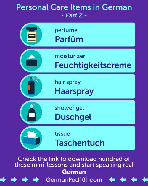 What is your must-have Personal Care item? Answer in German!  PS: Learn German with the best FREE on