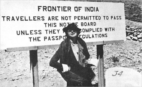 Rosita Forbes on the Khyber Pass in 1936