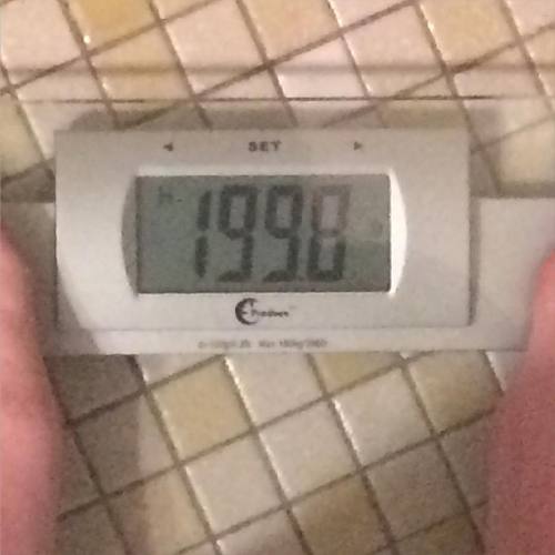 irrelephantlybeautiful:FINALLY under 200. Took me a little under a year to lose 37lbs and I am compl