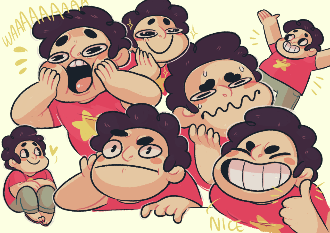 skinnymister:  i doodled some stevens because i finally got around to watching SU