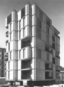 architectureofdoom:  Residential building, Monza, Angelo Mangiarotti, 1972 