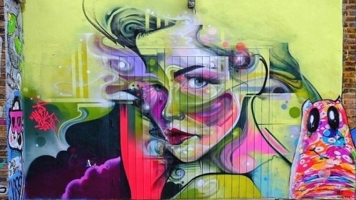 Street art by Mr, Cenz in East London, England. Photo by Joe O'Malley.