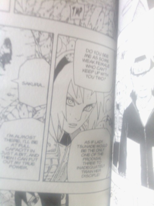 teacherrykpop:  It’s really sad that Sakura gets a lot of hate again because she is married to Sasuke. and she has a daughter. And people think Kishi ruined Sakura’s character.   SasuKarin fans:“I bet Karin is ﻿the mother. Sakura is ﻿a maid