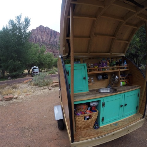 Made it to Zion National Park! Dinner time!