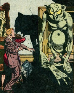 publicdomainentertainment:  Adventures into Darkness #5 [1952]    from Comic Book Plus here    