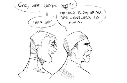 disteal: Todays sequential art practice turned into r76 bants, so here you go (also the omnics are motion activated and don’t hear them talking shhh) 
