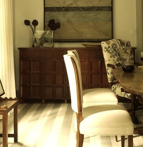 Dining Room - Beach Style Dining RoomInspiration For A Mid-sized, Enclosed Dining Room Remodel With Gray