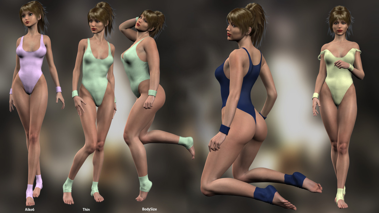 A  new product from our friends Halcyone and faintblue! Sporty styled  leotard and