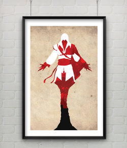 theomeganerd:  Assassin’s Creed / BioShock / Skyrim / Fallout / The Last of Us - Art Prints by CaptainsPrintShop