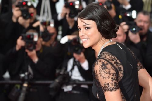 Michelle Rodriguez at the premiere of ‘Irrational Man’ during the 68th annual Cannes Fil