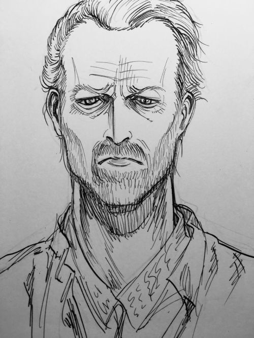 Isayama shares a sketch of Game of Thrones’ Davos Seaworth!ETA: Isayama has added a sketch of Jorah Mormont in another new post!In his blog post accompanying this sketch, Isayama states that he binge watched (All six seasons in three weeks) Game